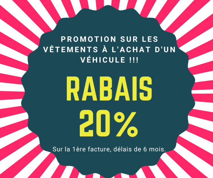 Rabais à l’achat d’un véhicule en magasin !!!